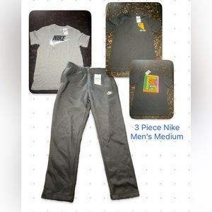 NIKE Men’s Medium 3 Piece Bundle Joggers + 2 T-Shirts